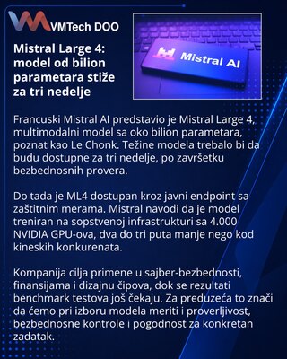 Mistral launches Large 4, a trillion-parameter multimodal AI model
