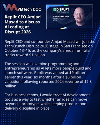Replit’s Amjad Masad Set for TechCrunch Disrupt 2026 Session