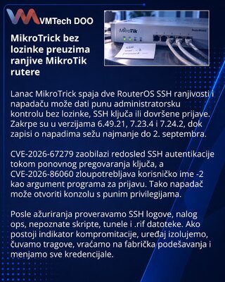 MikroTrick chain exposes unpatched MikroTik RouterOS SSH services