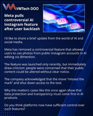 Meta убрала спорную AI-функцию Instagram после критики пользователей