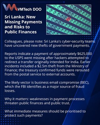 Sri Lanka: New Missing Payments and Risks to Public Finances