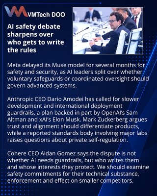 AI safety debate shifts to control of standards and oversight