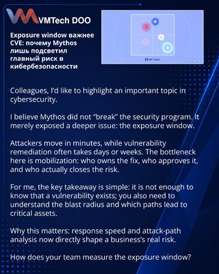 Exposure window je važniji od CVE: zašto je Mythos samo osvetlio glavni rizik u sajber bezbednosti