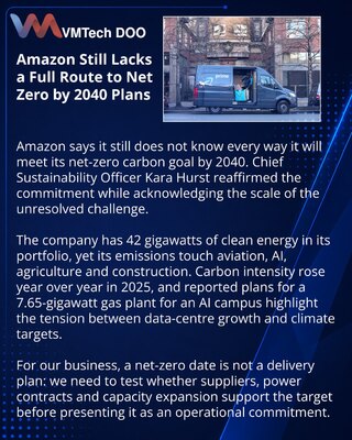 Amazon bez potpunog plana za nultu neto emisiju do 2040.