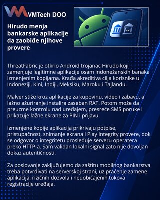 Троян Hirudo подменяет банковские приложения Android