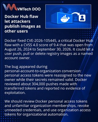 Docker Hub zatvorio kritičan propust u prenosu PAT tokena