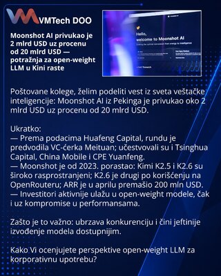 Moonshot AI привлек $2 млрд при оценке $20 млрд — спрос на open-weight LLM в Китае растёт