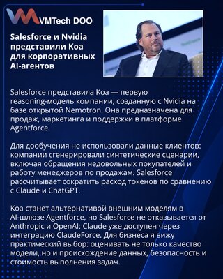 Salesforce и Nvidia представили модель Koa для Agentforce