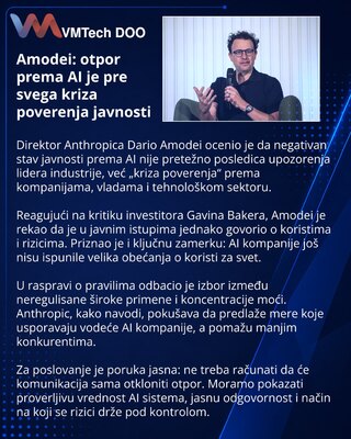 Дарио Амодеи: негатив к ИИ связан с кризисом доверия