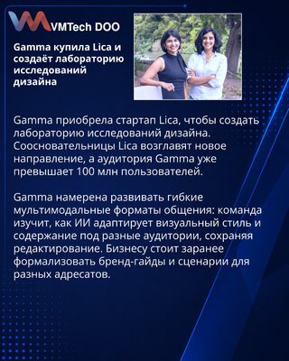 Gamma preuzima Lica radi laboratorije za AI dizajn komunikacije