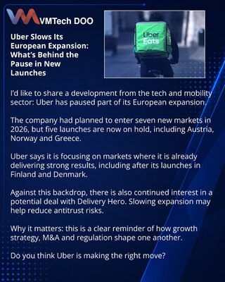 Uber притормозил экспансию в Европе: что стоит за паузой в новых запусках