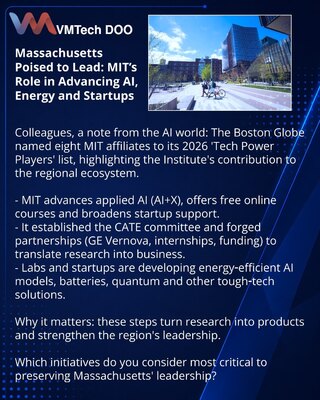 Massachusetts Poised to Lead: MIT’s Role in Advancing AI, Energy and Startups