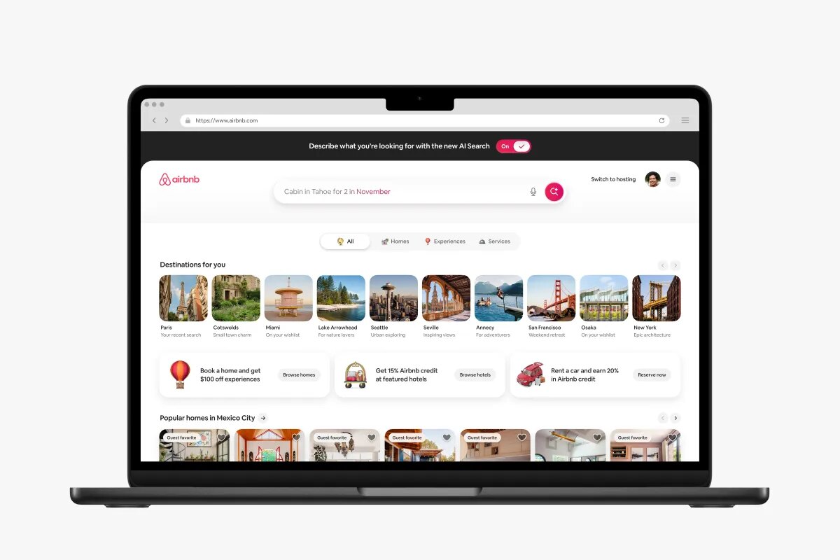 Airbnb introduces AI search and expands in-app travel services