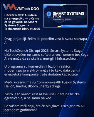 Hacker News: AI упирается в энергетику — что обсудят на Smart Systems Stage на TechCrunch Disrupt 2026