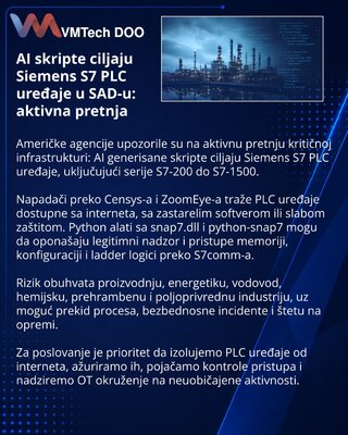 США предупредили об ИИ-скриптах для атак на Siemens S7