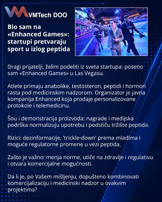 Attended 'Enhanced Games': startups turn sport into a peptide showcase