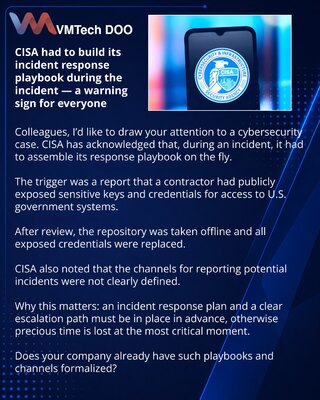 CISA je morala da sastavlja plan odgovora usred incidenta — alarmantan signal za sve