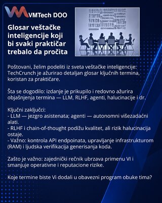 Glosar veštačke inteligencije koji bi svaki praktičar trebalo da pročita