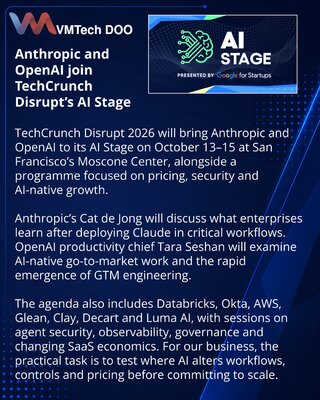 Anthropic i OpenAI stižu na AI Stage TechCrunch Disrupta 2026