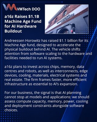 a16z запустила фонд Machine Age на $1,1 млрд для инфраструктуры ИИ