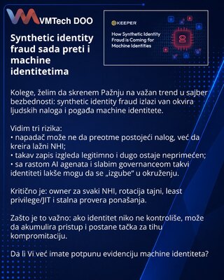 Synthetic identity fraud sada preti i machine identitetima