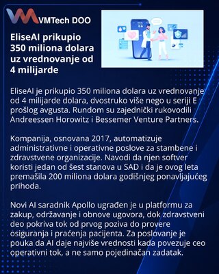 EliseAI Secures $350M at a $4B Valuation