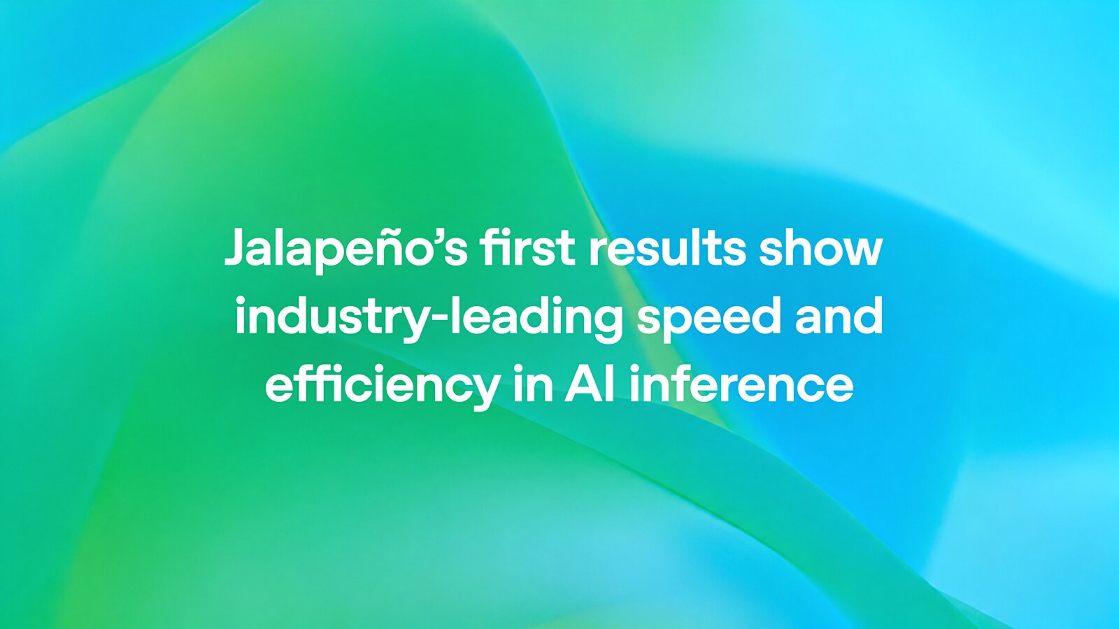 OpenAI publishes first Jalapeño inference performance results