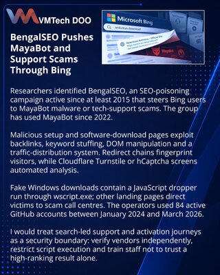 BengalSEO Campaign Uses Bing Results to Spread MayaBot