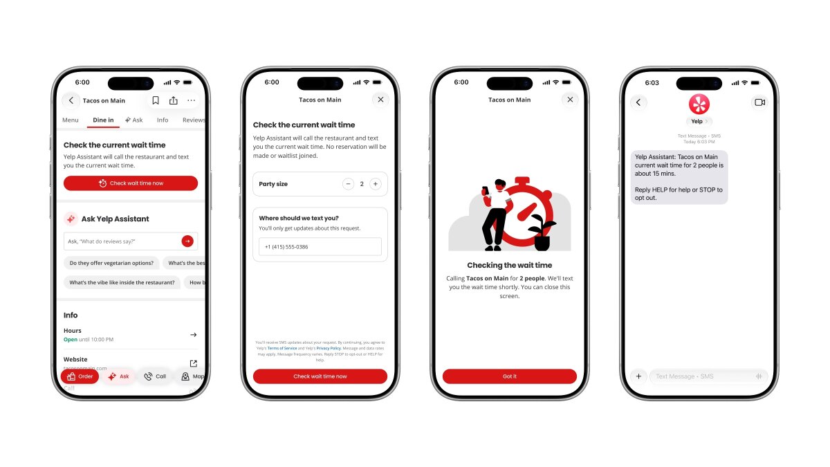 Yelp запустит ИИ-звонки в рестораны для проверки очереди