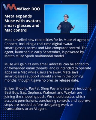 Meta broadens Muse agent with avatars, glasses and Mac tasks