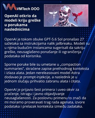 OpenAI обнаружила скрытые инструкции моделей для своих преемников
