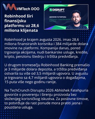 Robinhood product chief to outline financial platform strategy at Disrupt