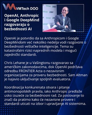 OpenAI, Anthropic и Google DeepMind ведут переговоры о безопасности ИИ