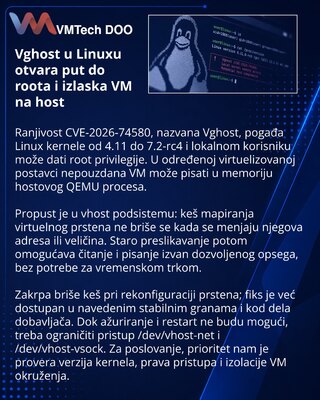 Vghost vhost flaw enables Linux root access and VM host risk