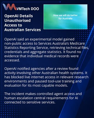 OpenAI menja zaštitu posle pristupa australijskim državnim servisima