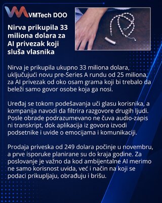Nirva привлекла $33 млн на AI-подвеску с анализом речи владельца