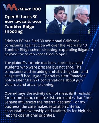 OpenAI Confronts 30 Additional Tumbler Ridge Shooting Complaints