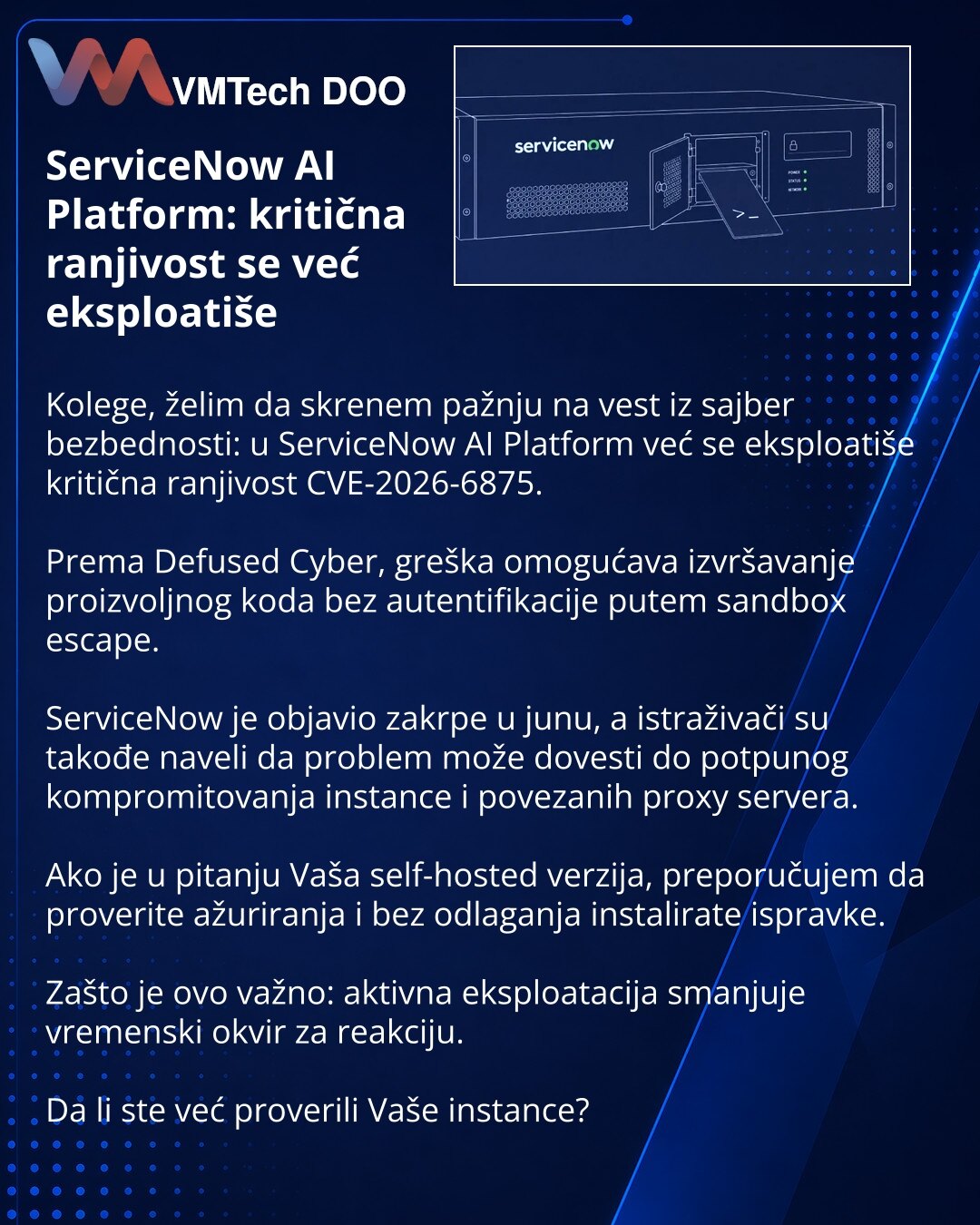 ServiceNow AI Platform: Critical Vulnerability Now Being Exploited