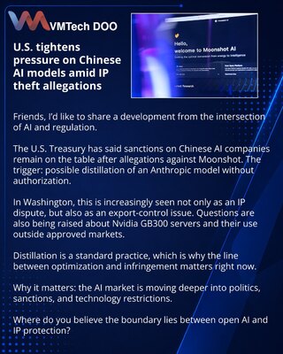 U.S. tightens pressure on Chinese AI models amid IP theft allegations
