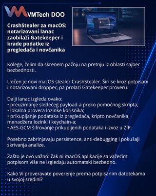 CrashStealer для macOS: notarized-цепочка обходит Gatekeeper и крадёт данные из браузеров и кошельков