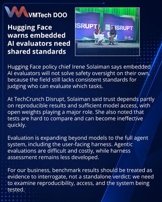 Hugging Face calls for standards in embedded AI evaluations