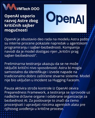 OpenAI Pauses Parts of Astra Development Over Cybersecurity Risk
