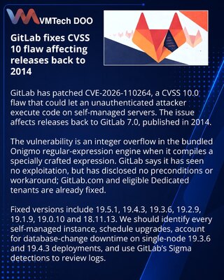 GitLab исправил критическую RCE-уязвимость во всех версиях с 2014 года