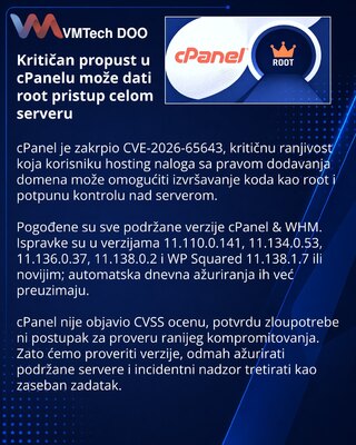 cPanel fixes critical flaw enabling root code execution