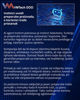 Instinct Selections izazvao otpor zbog nenaručenih preporuka