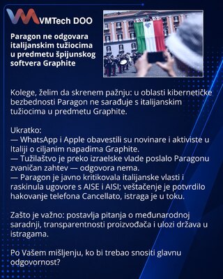 Paragon unresponsive to Italian prosecutors in Graphite spyware case