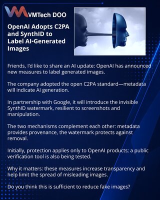 OpenAI Adopts C2PA and SynthID to Label AI‑Generated Images