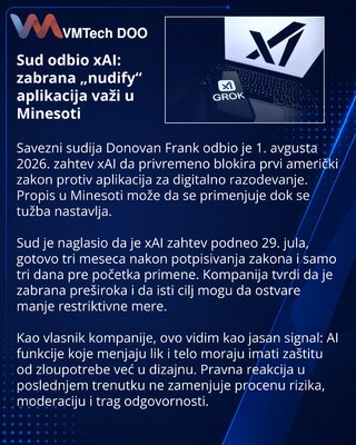xAI не смогла остановить закон Миннесоты против «раздевающих» ИИ-приложений