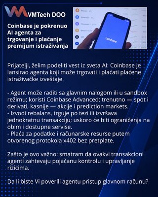 Coinbase запустила агента-ИИ для торговли и оплаты премиальных исследований