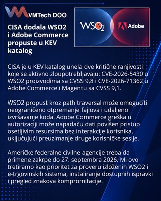 CISA добавила в KEV уязвимости WSO2 и Adobe Commerce